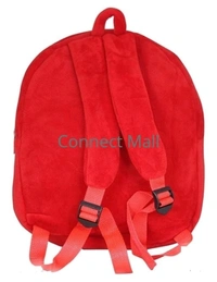 DP BAG Polyster Solid Rabbit Character 1 Compartment Fit for School/Picnic/Bagpack of Kids Children and Baby - Free Size, Red, Velvet, Pack of1